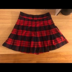 Red Plaid Skort